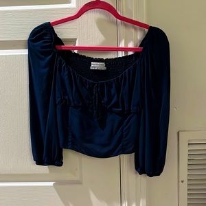 Navy blouse